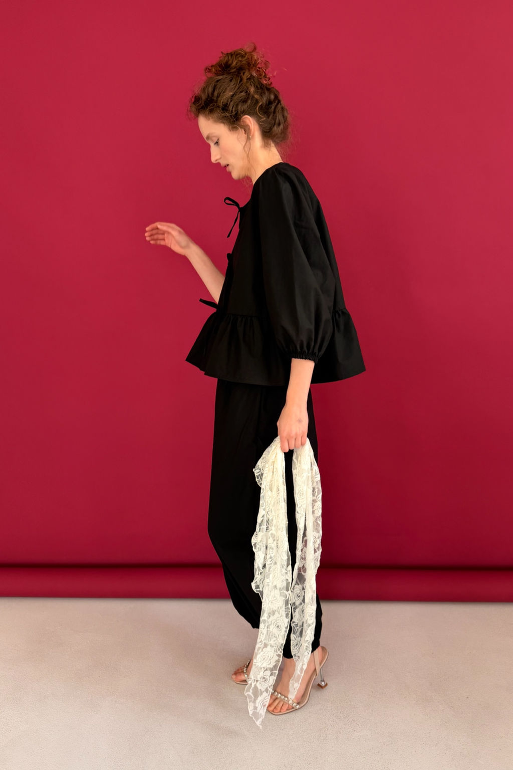 Блузка NATURE093/03/Черный - M&G all natural фото 4