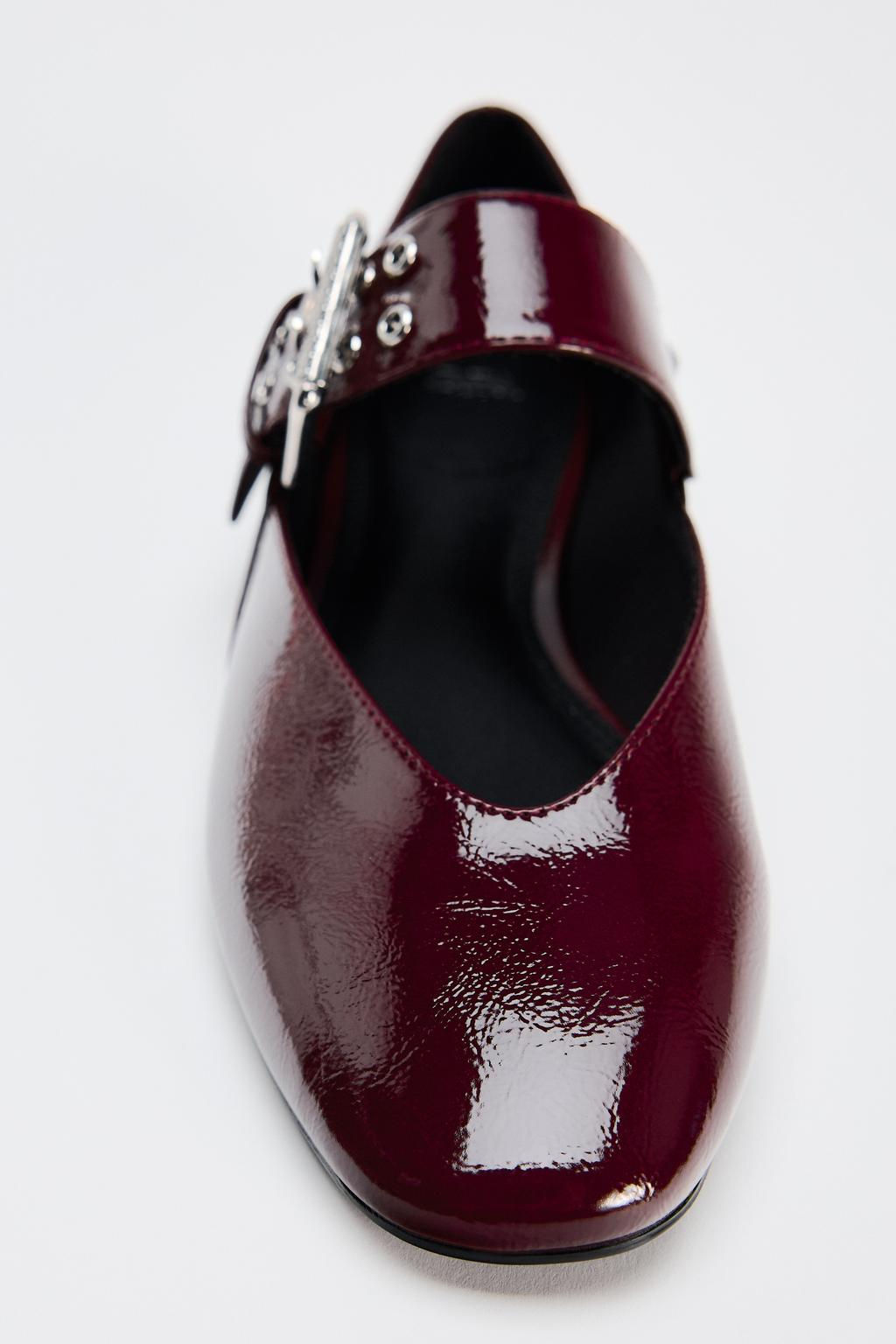 BALLET FLATS WITH BUCKLE - Zara фото 6