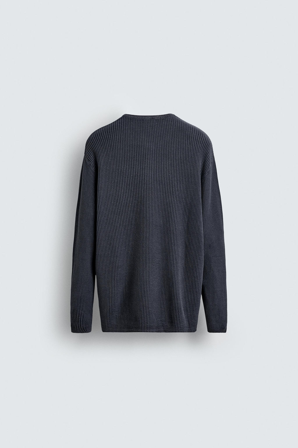 WASHED BUTTON-NECK SWEATER - Zara фото 8