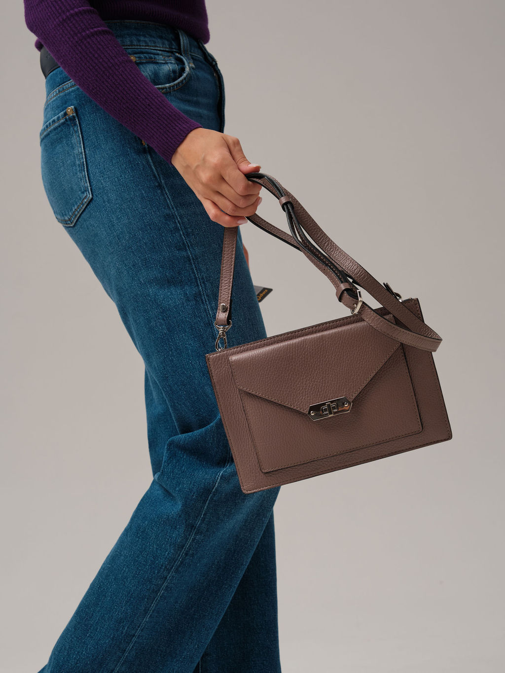 Сумка Deboro 30017 розово-серый