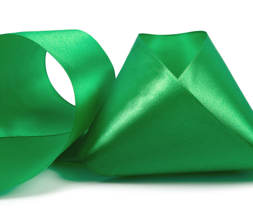 Лента атласная 75 мм ( 3 ) Gamma в ТЕРМОПЛЕНКЕ 33 м  2 м