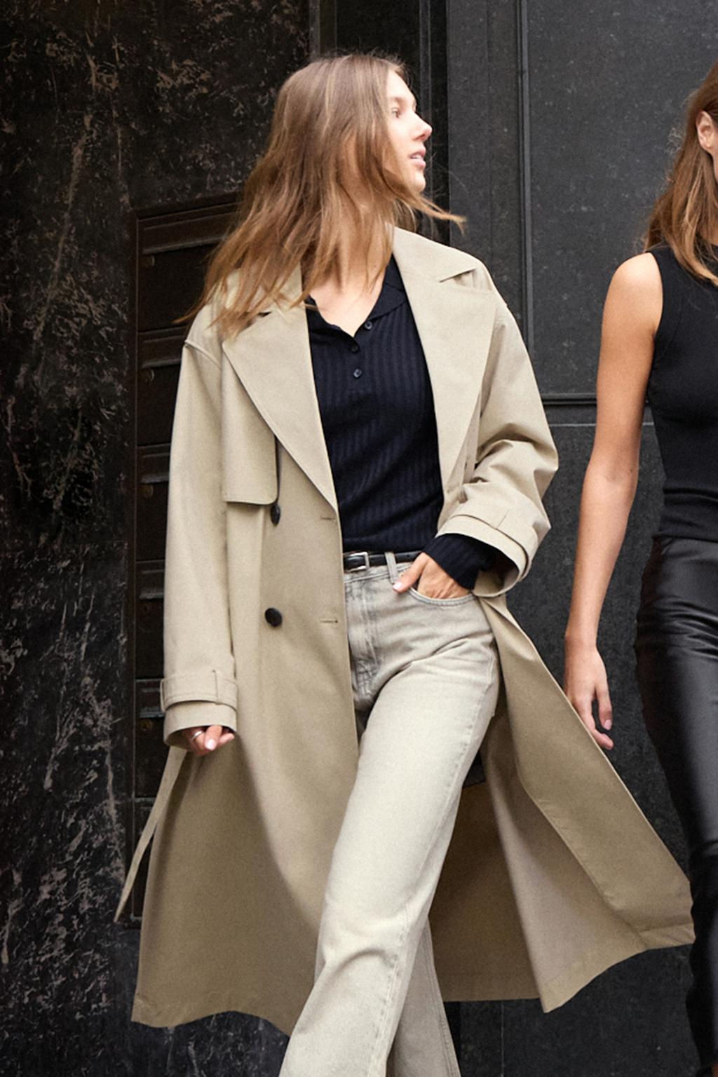 WATER-REPELLENT TRENCH COAT WITH BELT - Zara фото 3