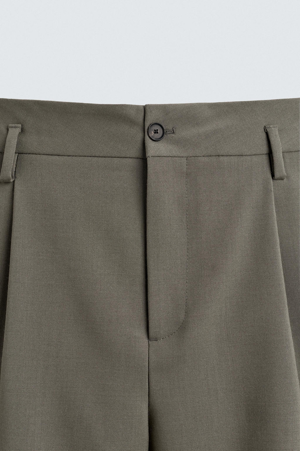 BERMUDA 100% LANA PLIEGUES LIMITED EDITION / Verde medio - Zara фото 8