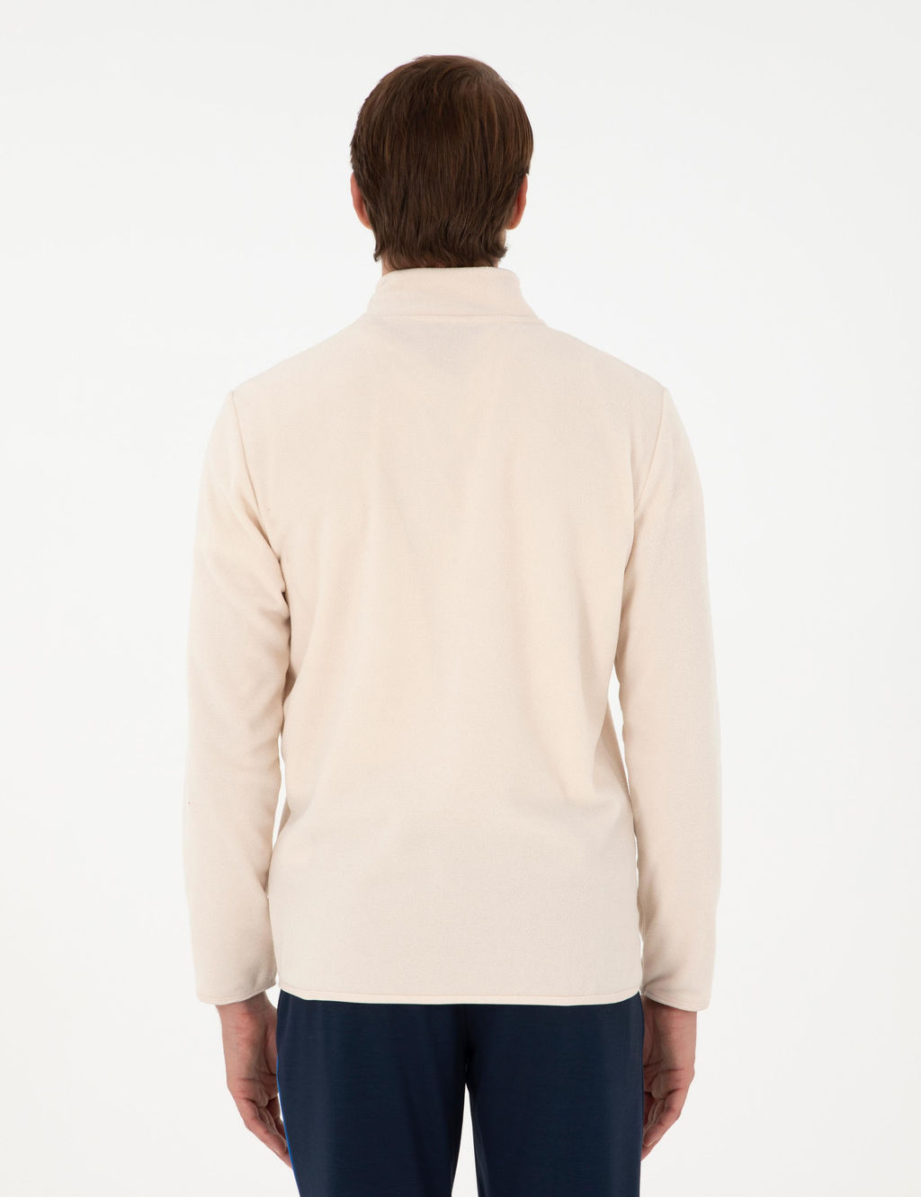 Bej Regular Fit Yar_m Fermuarl_ Polar Sweatshirt - Pierre cardin фото 5