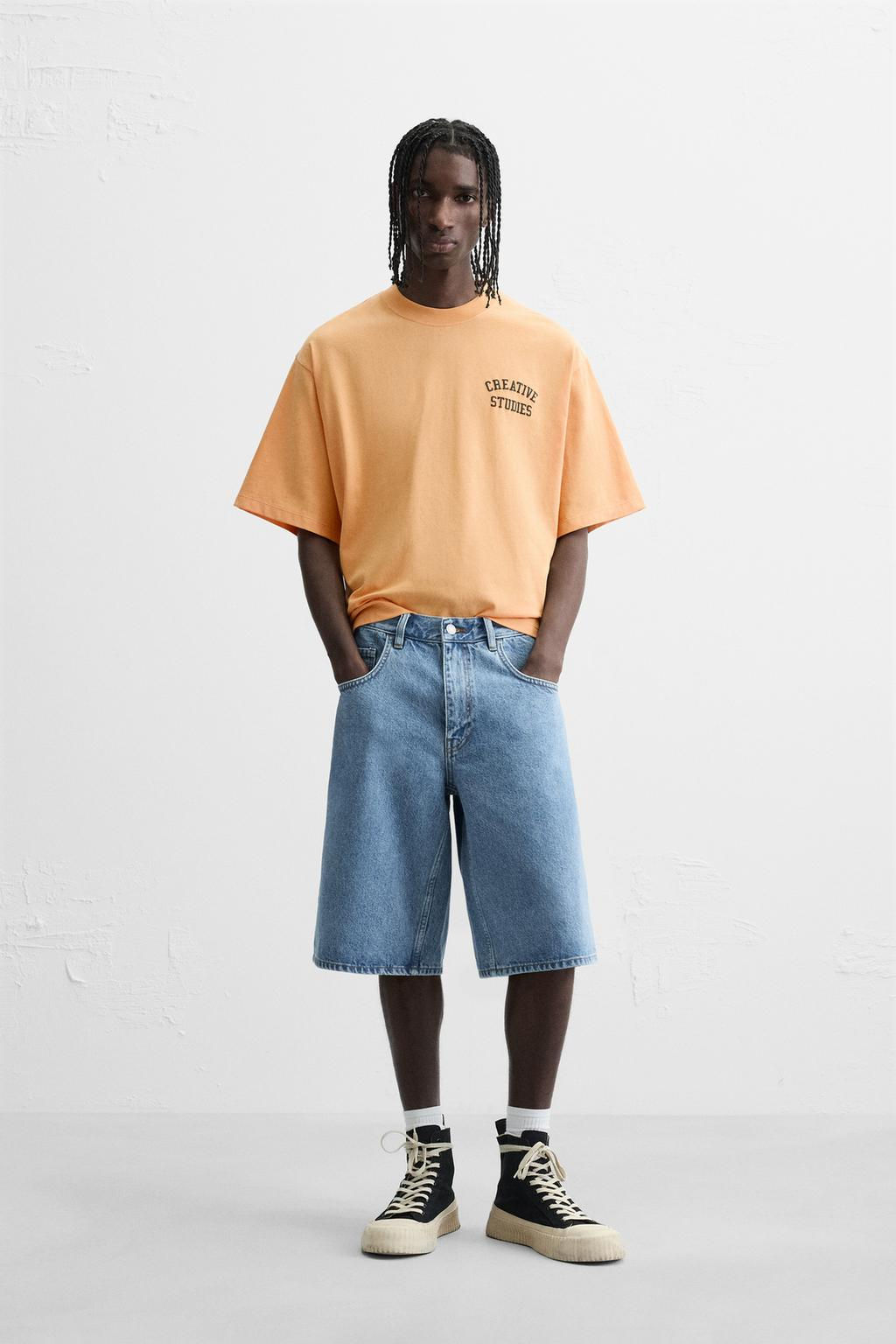 CONTRAST PRINT T-SHIRT