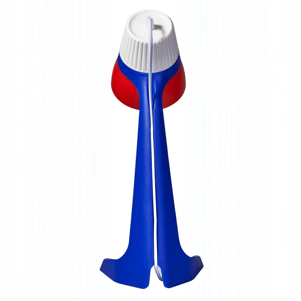 ULO-K22 D/E14/A WHITE/BLUE/RED Светильник настольный, 40W. Цоколь E14. Механический выключатель. Триколор. ТМ Uniel