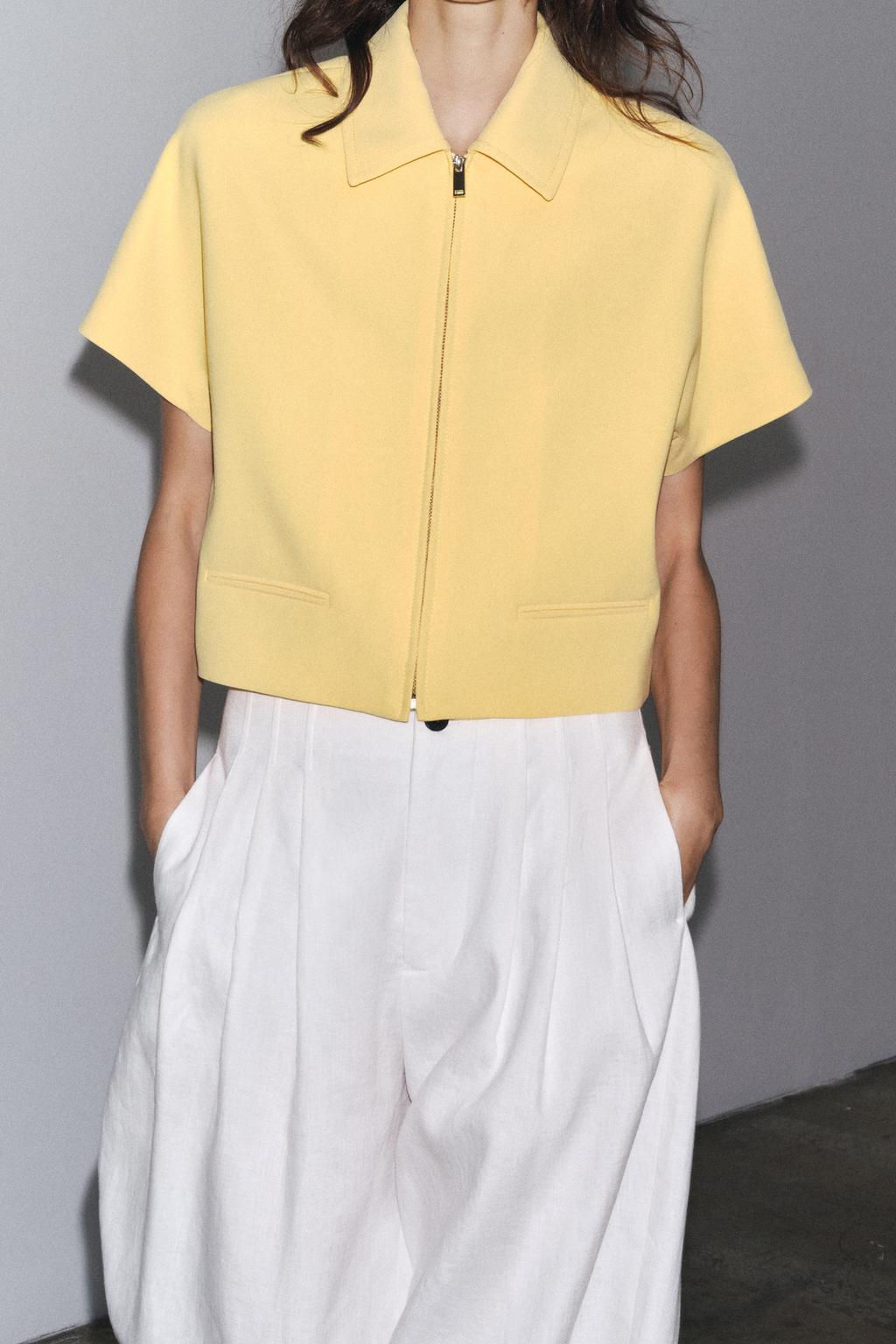 ZW COLLECTION CROPPED JACKET - Zara фото 20