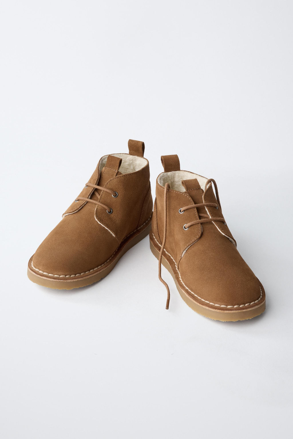 LINED LEATHER BOOTS - Zara фото 3