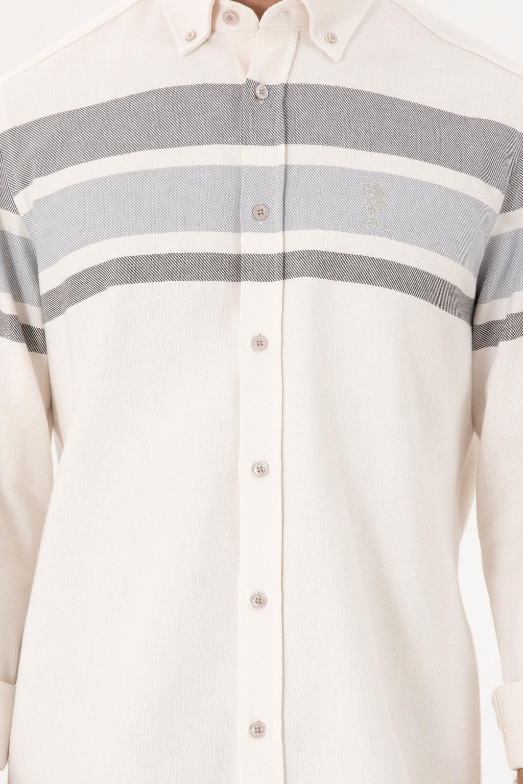 Мужская рубашка с длинным рукавом Stone Неожиданная скидка в корзине - U.s. polo assn фото 6