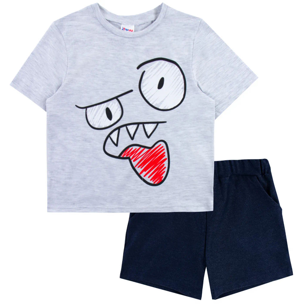 Комплект футболка кулирка и шорты футер 7360900202 - Youlala фото 3