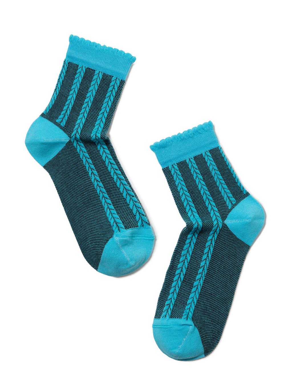 Цена за 2 пары. Носки Классические CONTE CLASSIC бирюза - Conte elegant фото 8
