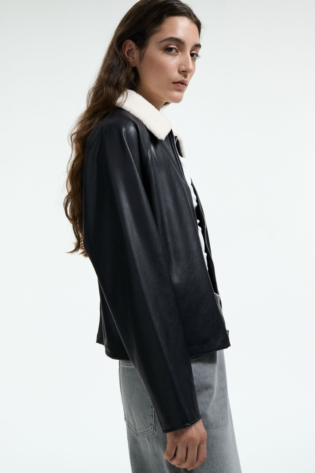 Chaqueta con cuello de borreguito - H&m фото 7