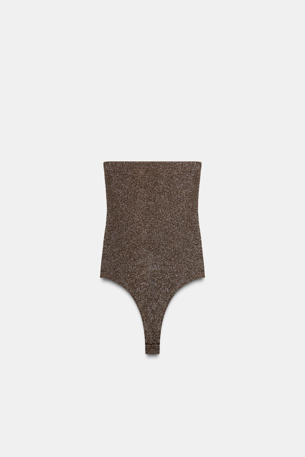 METALLIC THREAD BANDEAU BODYSUIT - Zara фото 5