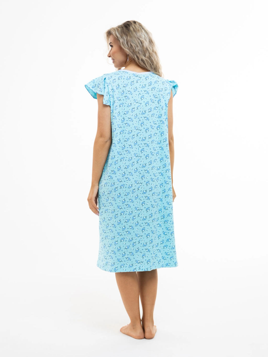 Ночная сорочка женская, цвет голубой