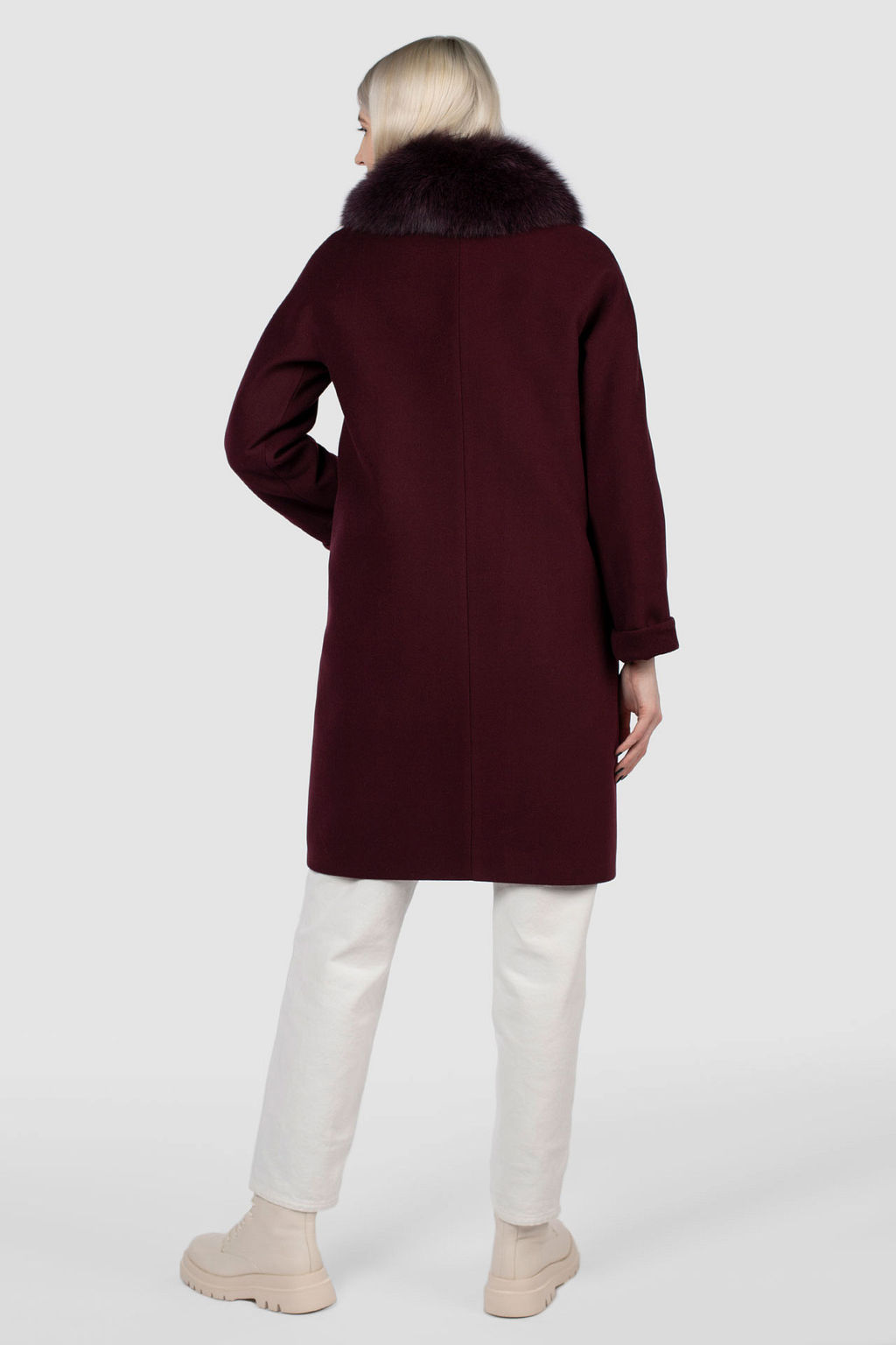 Мех натуральный (песец) Пальто утепленное Термофинн 100 г - El podio фото 4