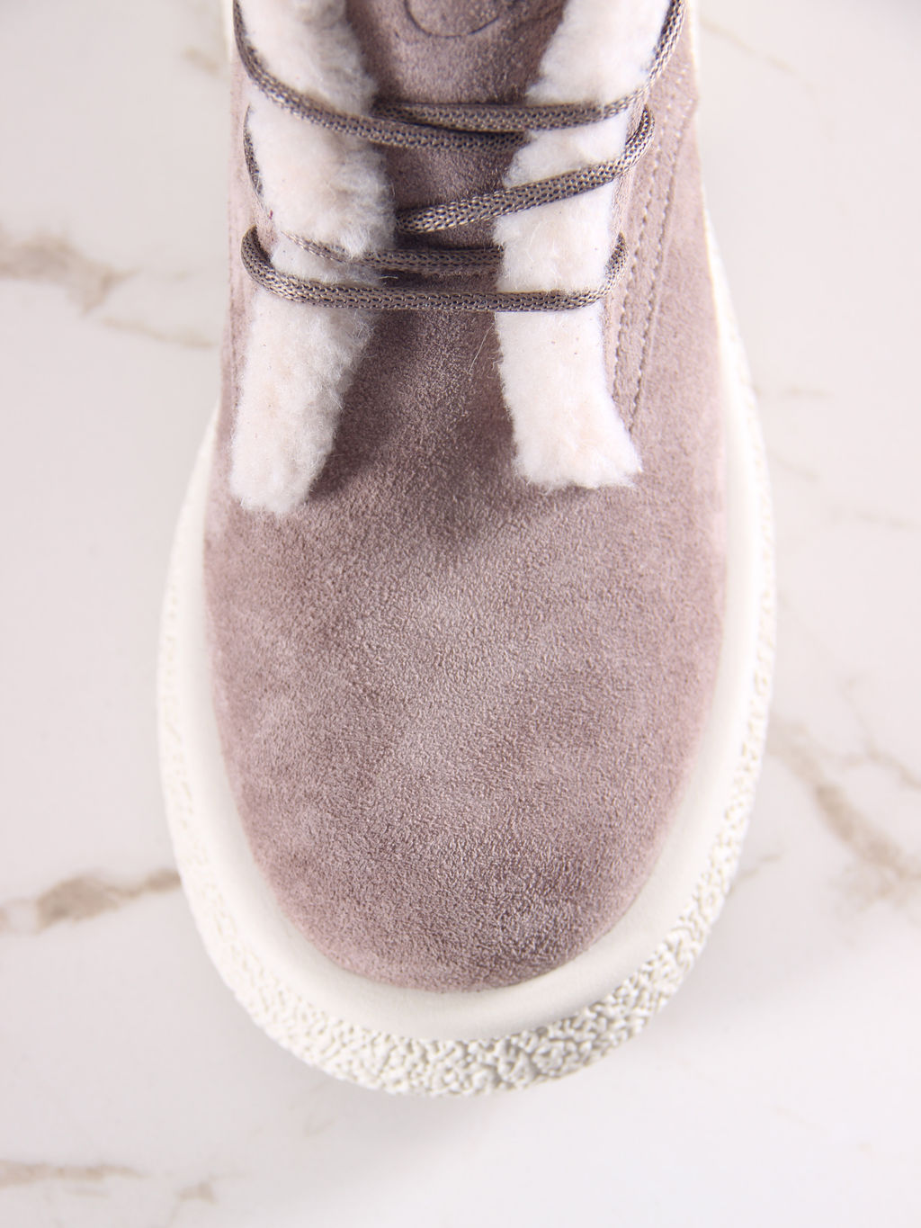 Ботинки 308.агатаw. капучино замша/Шерсть