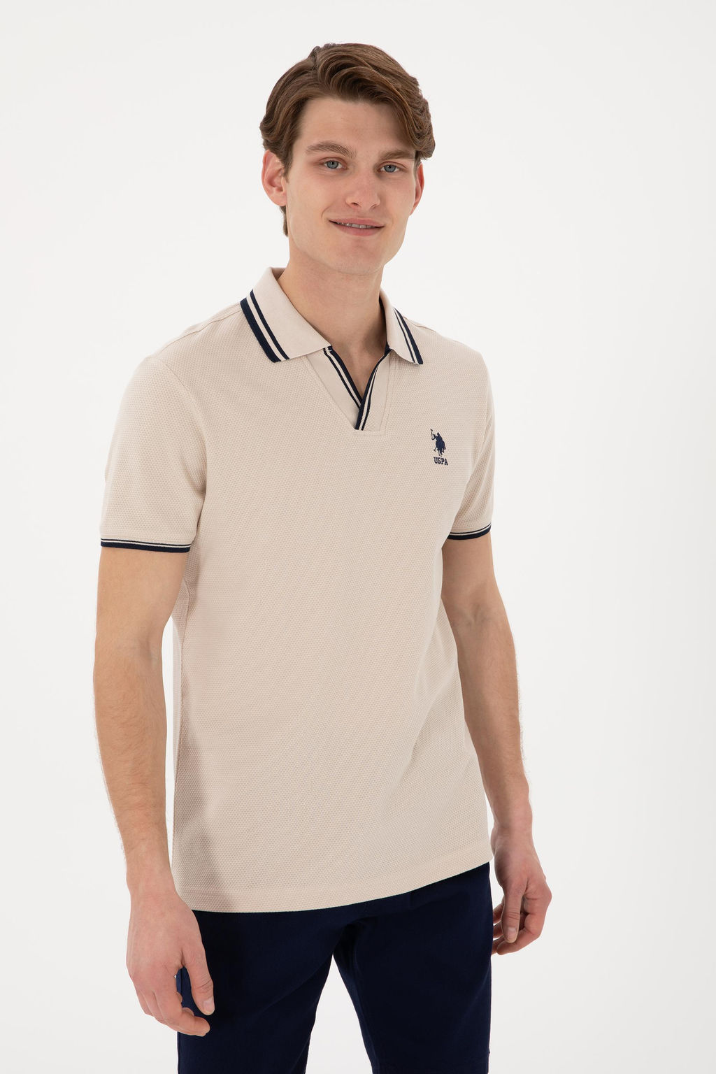 Erkek Slim Fit Polo Yaka Ta_ Ti__rt Sepette S_rpriz _ndirim - U.s. polo assn фото 3