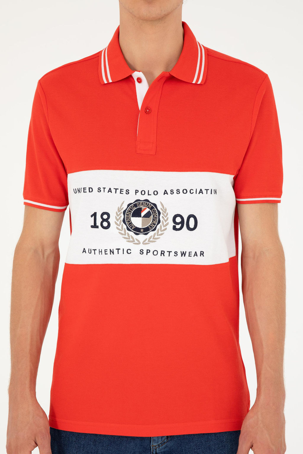 Мужская красная футболка Неожиданная скидка в корзине - U.s. polo assn фото 6
