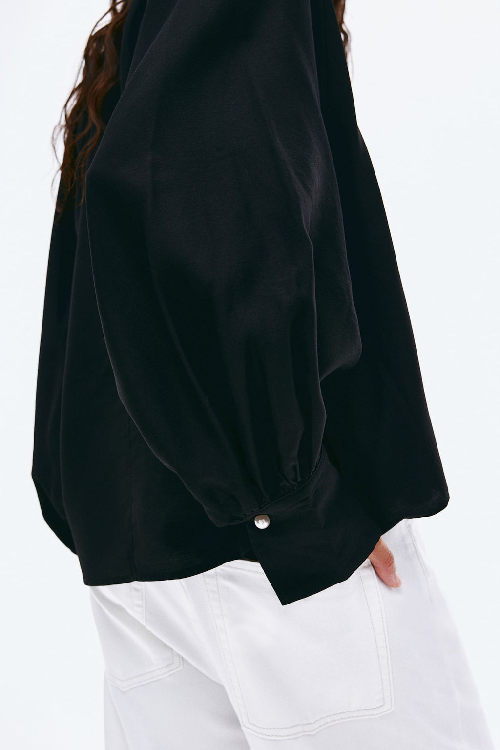 Blusa con mangas globo - H&m фото 4
