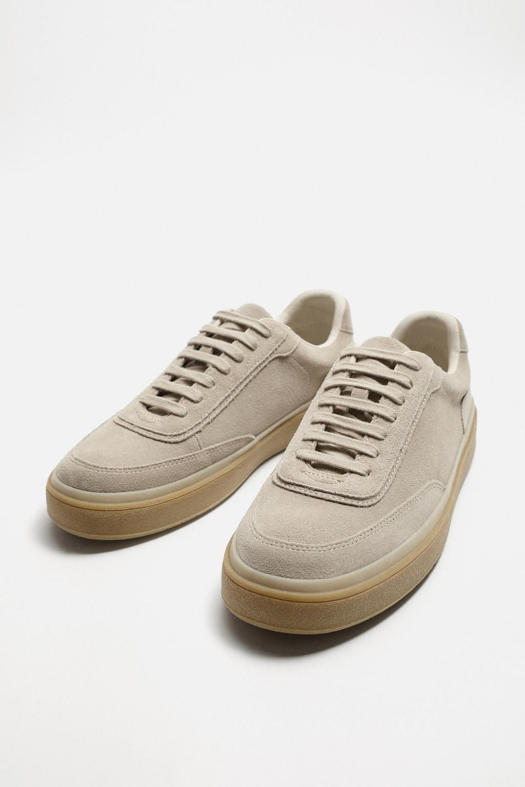 CASUAL LEATHER SNEAKERS - Zara фото 6