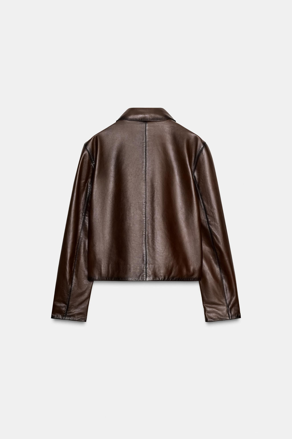 MINIMAL LEATHER JACKET ZW COLLECTION LIMITED EDITION - Zara фото 7