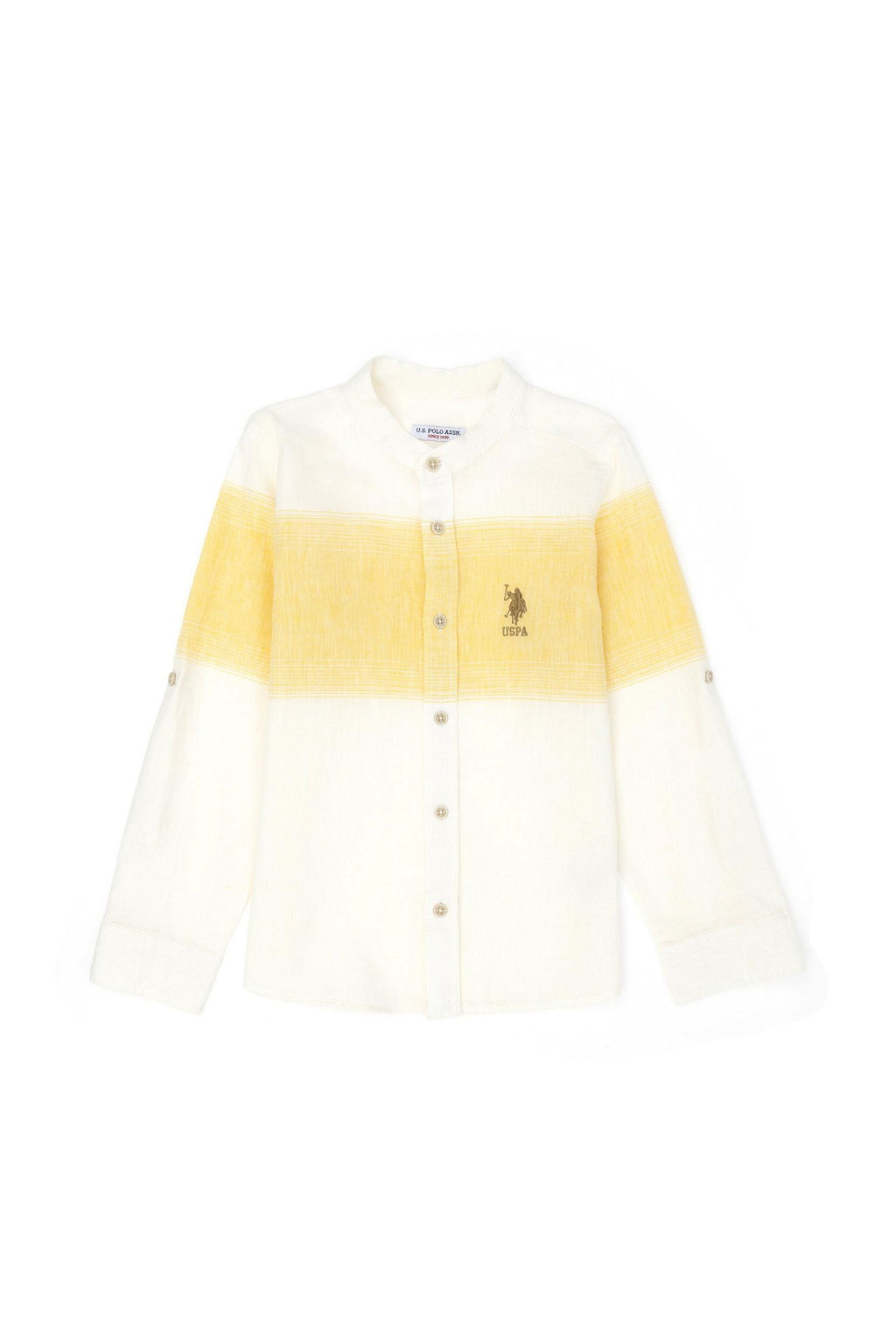 U. S. Polo Assn Шафрановая рубашка с длинным рукавом для мальчика - U.s. polo assn фото 2
