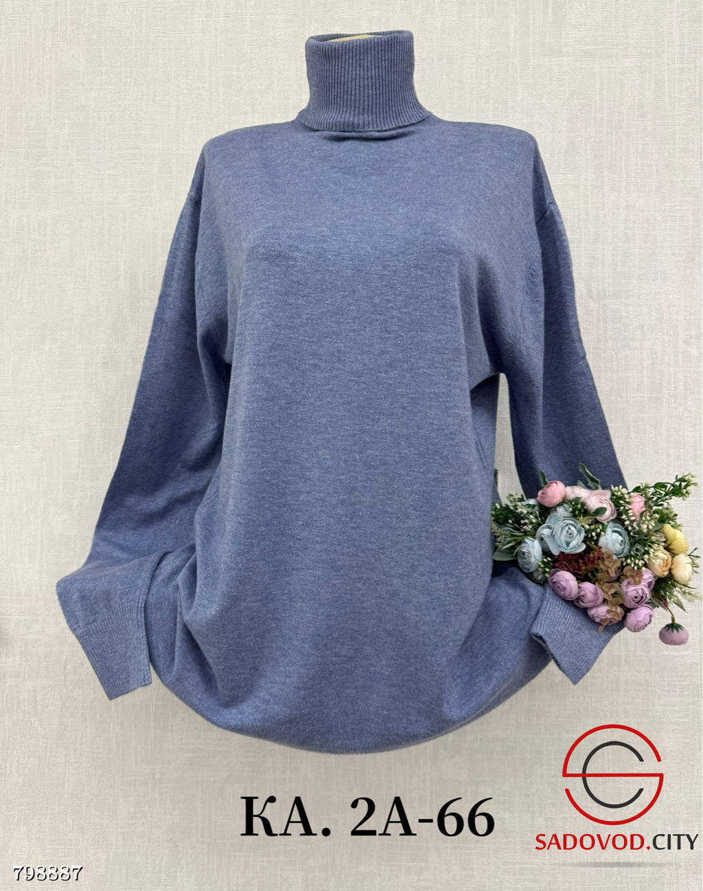 Водолазка женская однотонная - Bruno фото 3