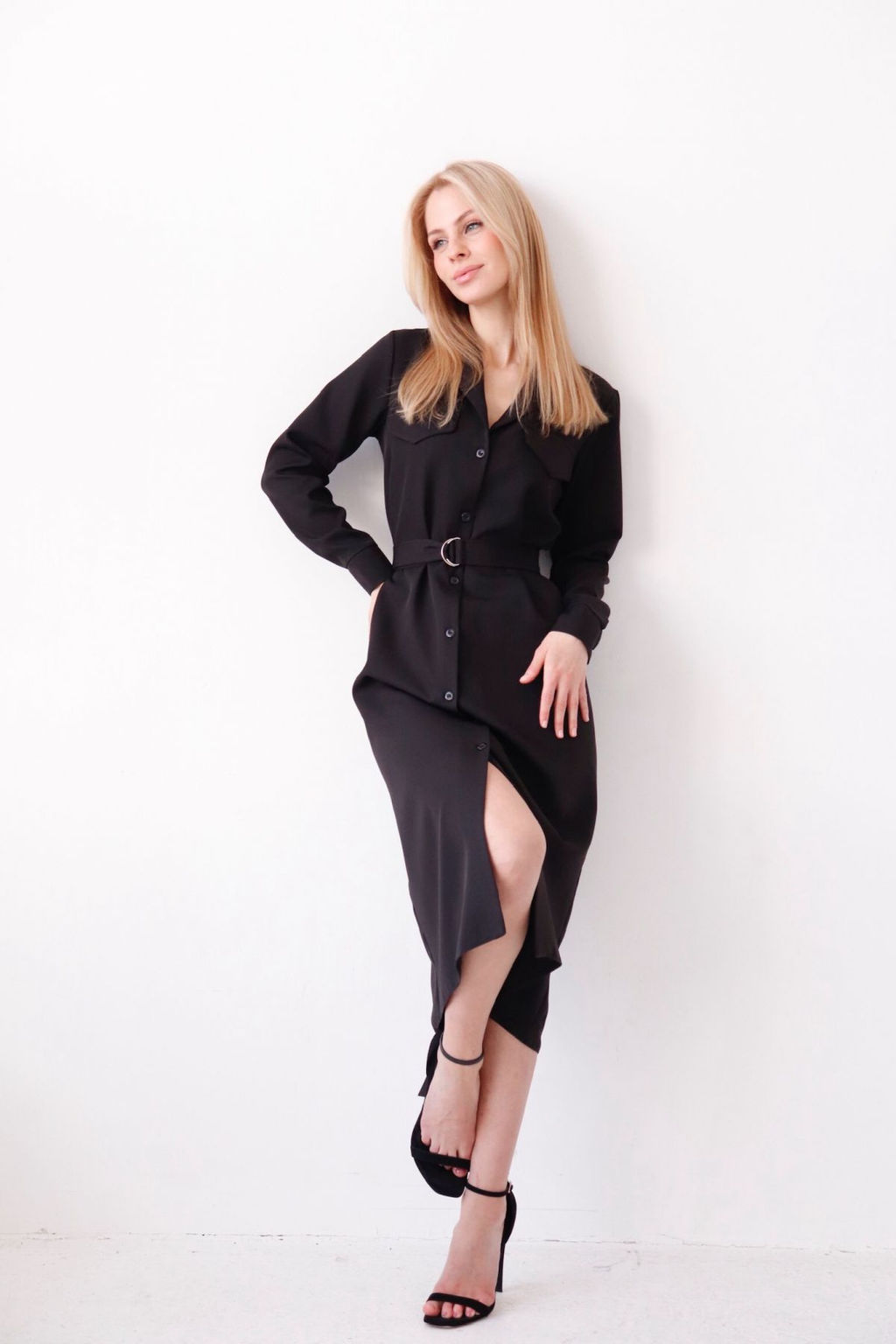 Платье-рубашка с английским воротником - Martichelli фото 227