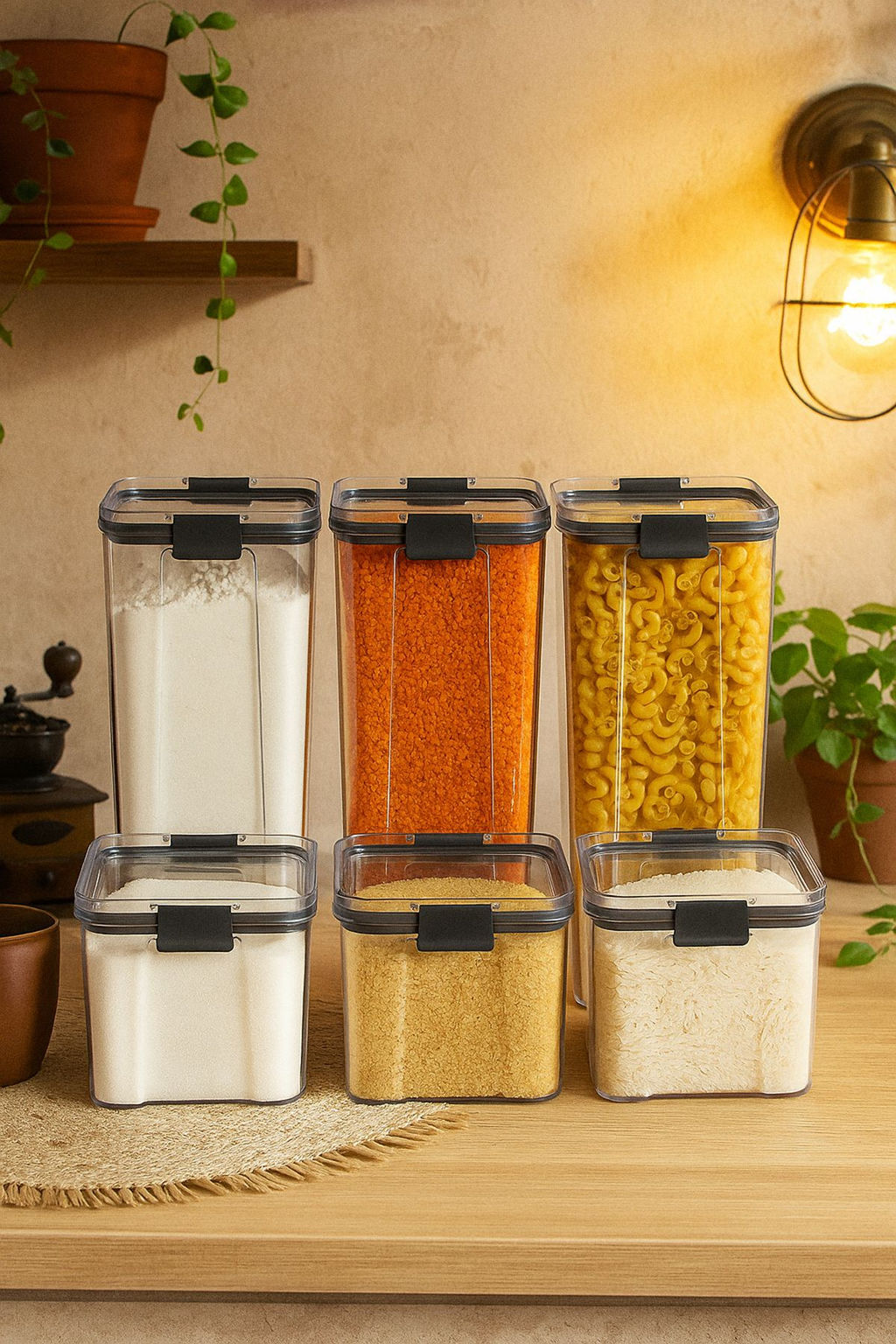 Trendyolmilla Home 3lu 700ml& 3lu 1300ml Kapakl? Saklama Kab? TPHSS25SKB00000