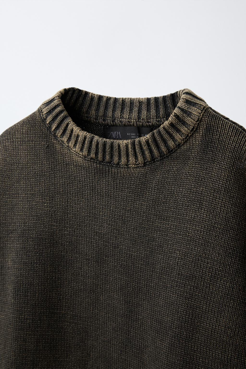 ACID WASH KNIT SWEATER - Zara фото 3