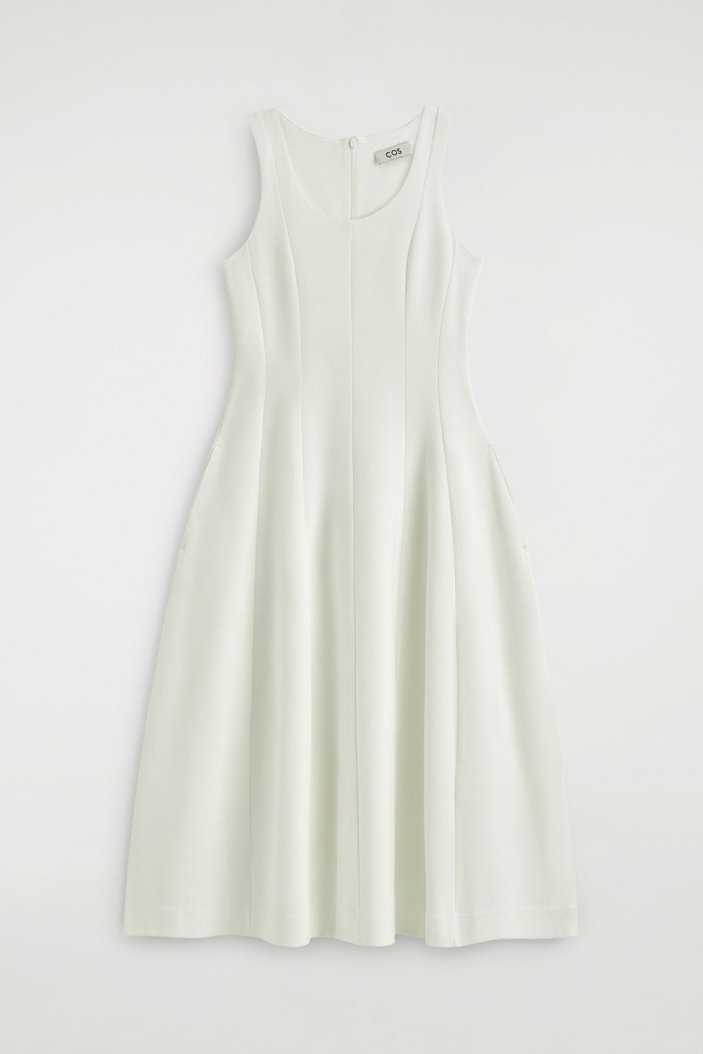 VESTIDO MIDI ESCULPIDO DE ALGOD?N
