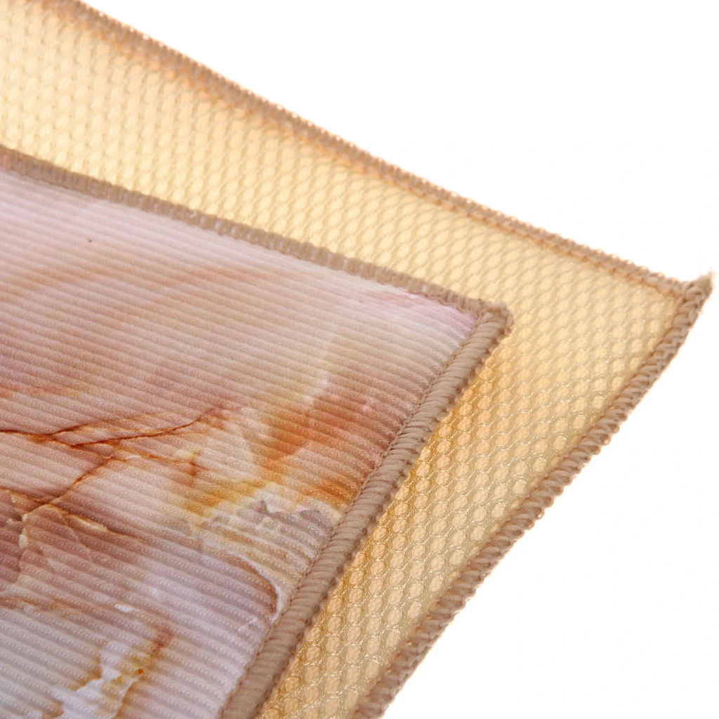 Коврик для сушки посуды 38*50см "Мрамор" оранжевый