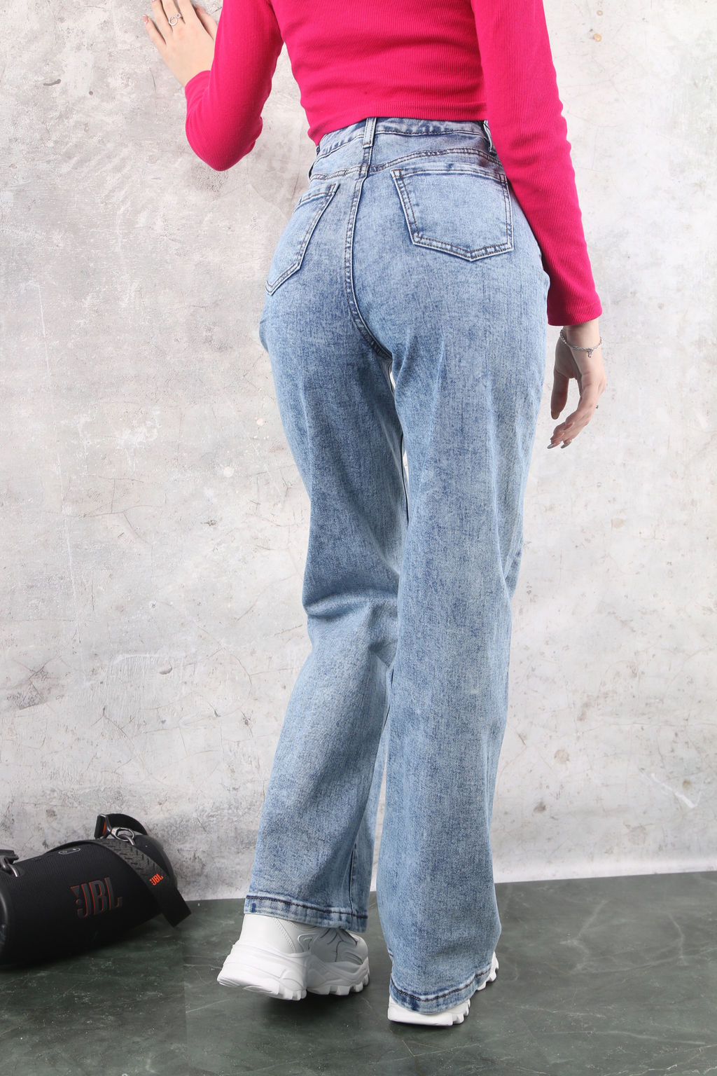 Джинсы женские трубы D371 Уценка (108277), Артикул: 88597 - Liketon фото 2