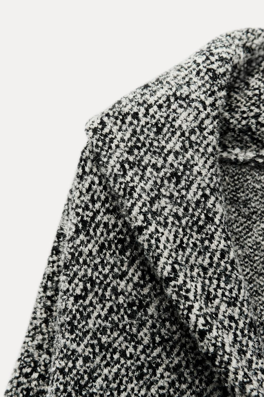 WRAP COLLAR KNIT COAT - Zara фото 9