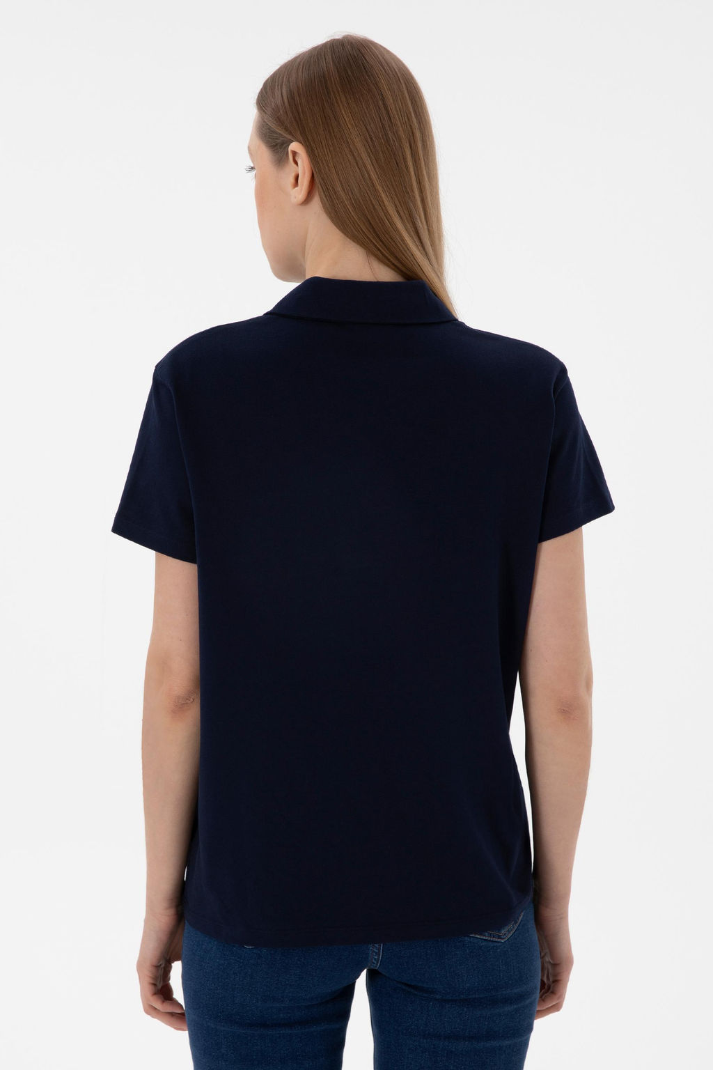 Kad_n Lacivert Basic Ti__rt Sepette S_rpriz _ndirim - U.s. polo assn фото 6