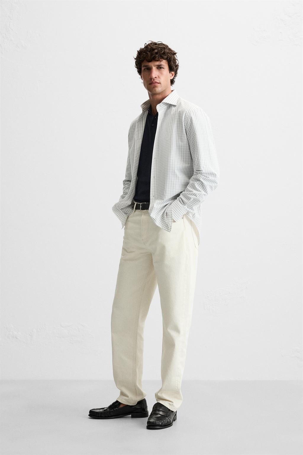 CHECK SLIM FIT SHIRT - Zara фото 4