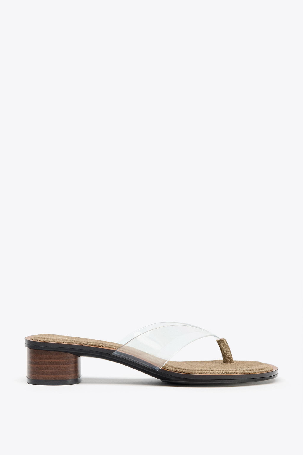 VINYL BLOCK HEEL SANDALS - Zara фото 7