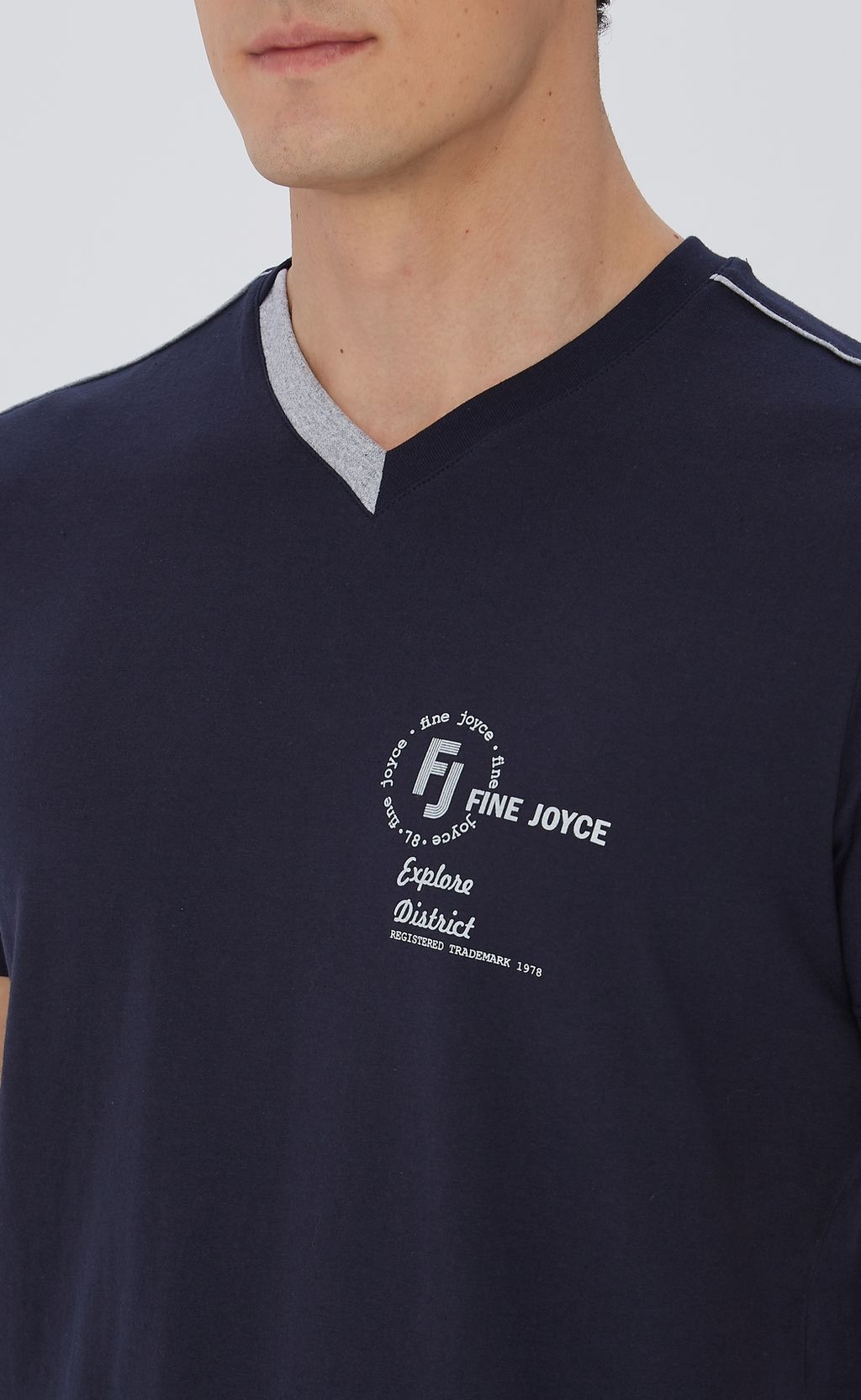 Футболка F911-06-019 d.blue - Fine joyce фото 4
