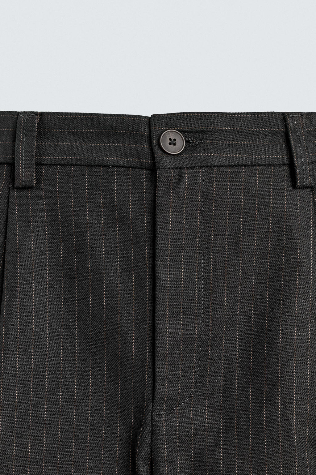 STRIPED TEXTURED CHINO TROUSERS - Zara фото 9