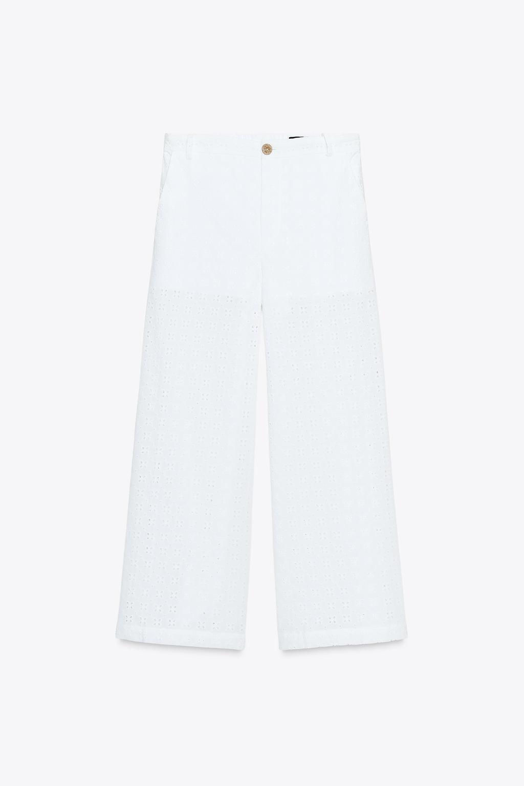 CULOTTE TROUSERS WITH CUTWORK EMBROIDERY - Zara фото 7