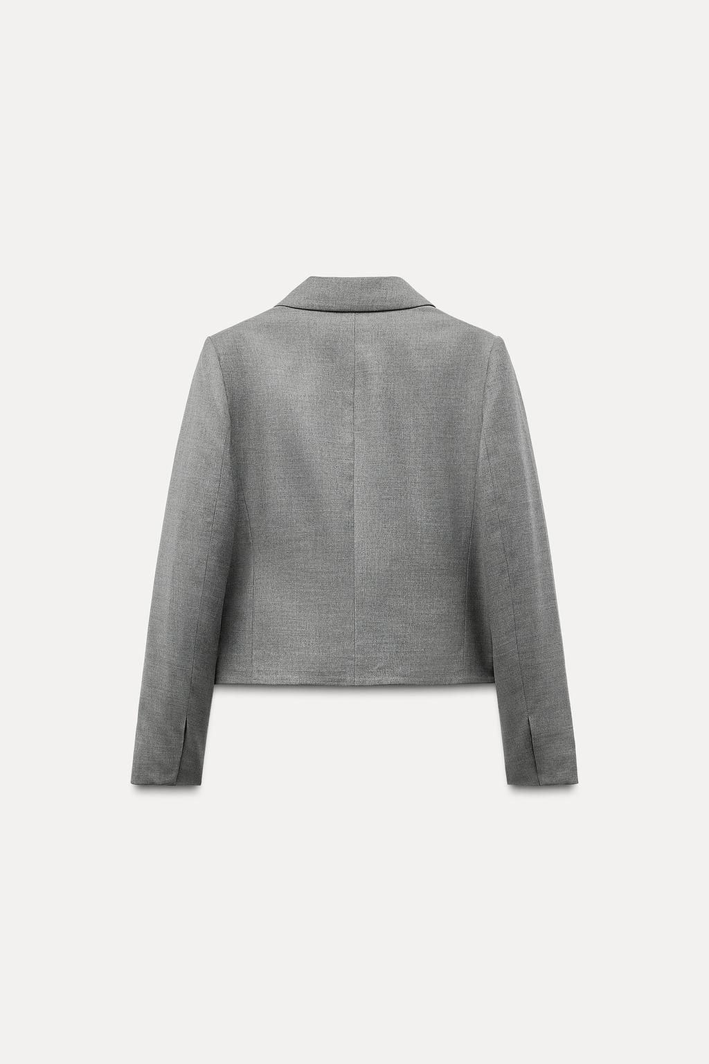 CROPPED DOUBLE-BREASTED BLAZER - Zara фото 3