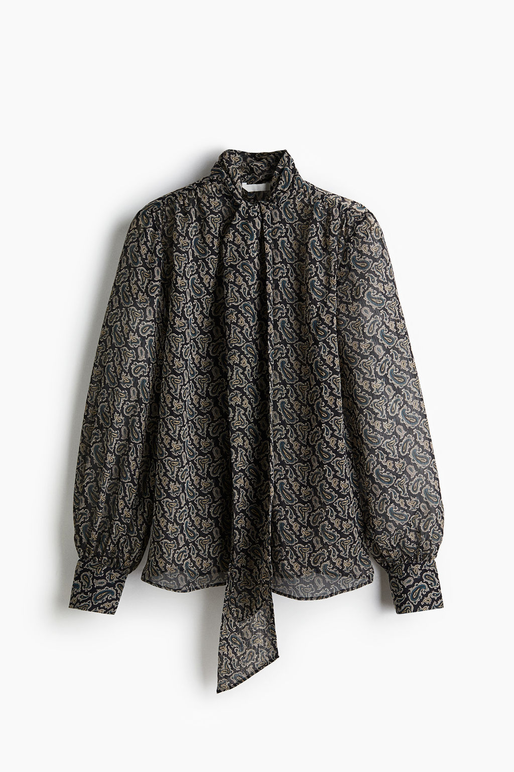 Blusa de gasa con lazada - H&m фото 4