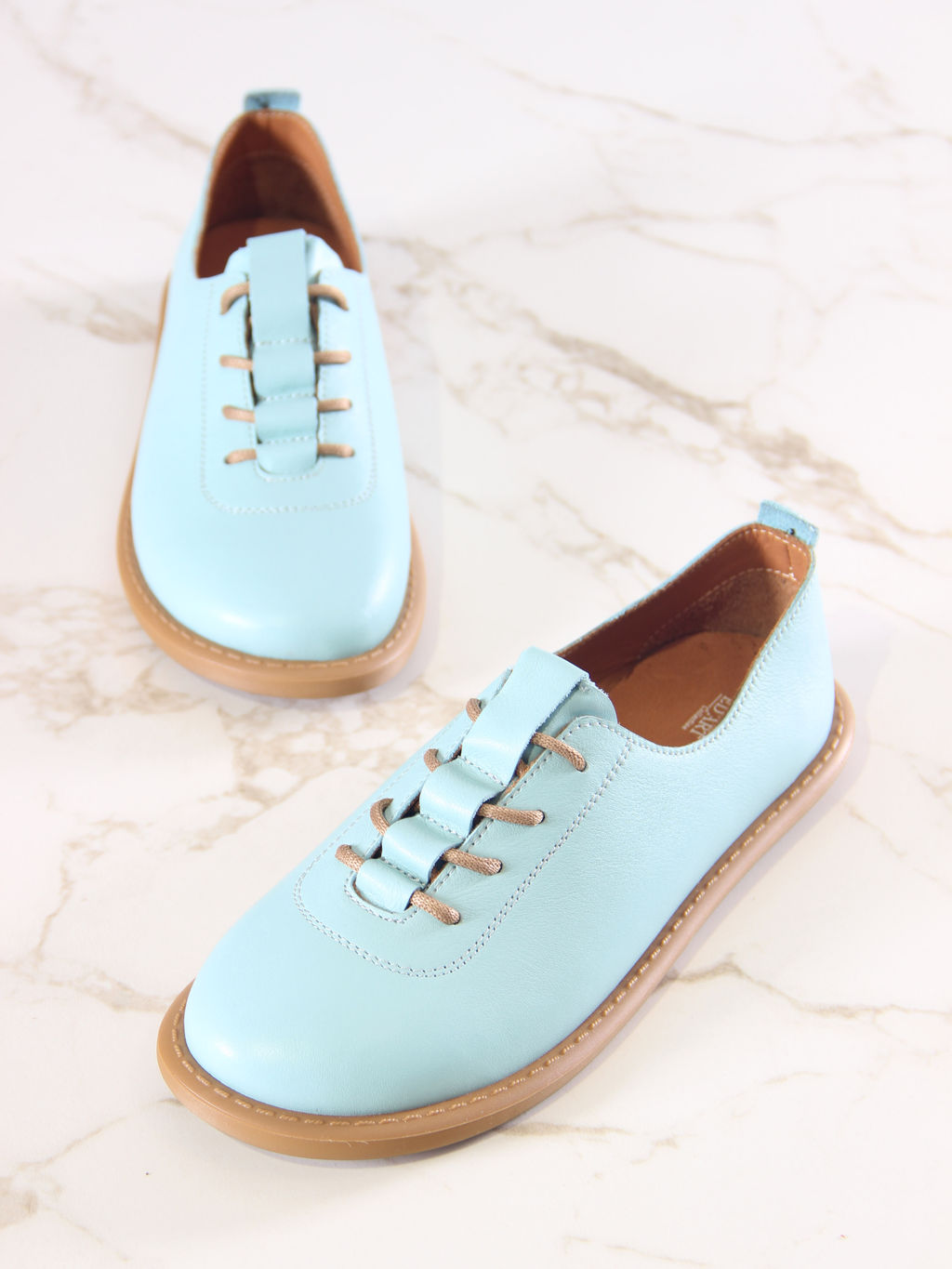 Туфли EDART 107.ОКСЕ br. Мята+коричневый