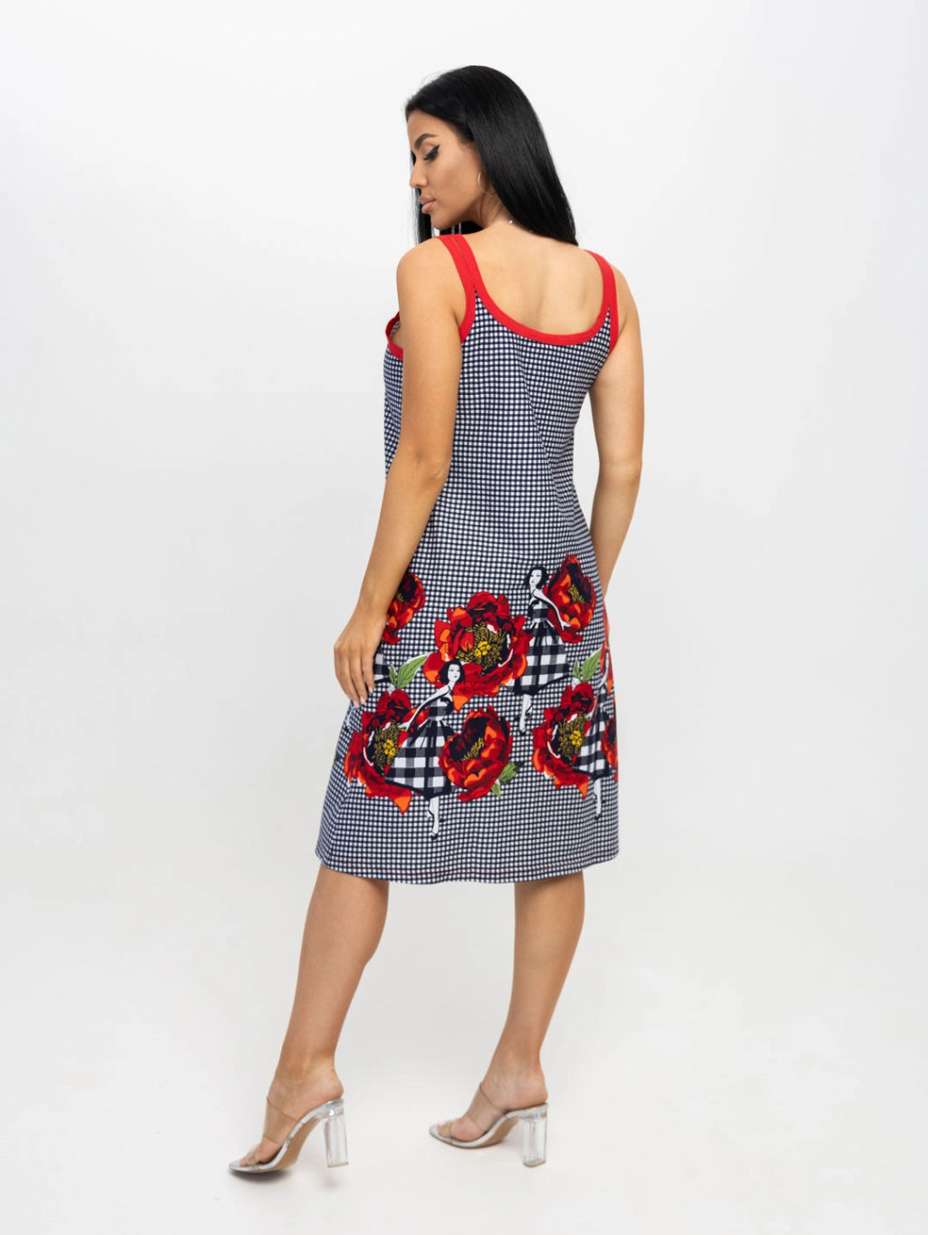 Сарафан женский, цвет темно-синий красный - Текс-плюс фото 7