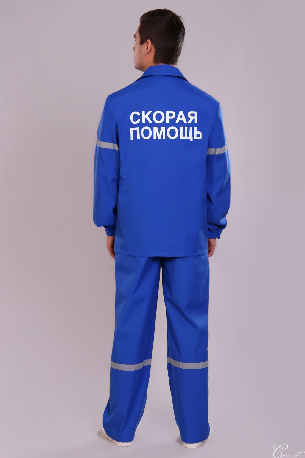 Костюм скорой помощи летний мужской 53 СиСу. Цвет: васильковый - Стильб фото 2