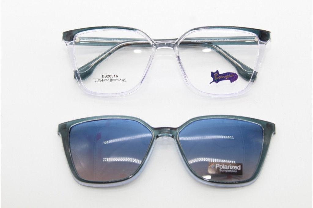 Оправа Bosiyan 2051 54-18-145 C4 с насадкой Polarized