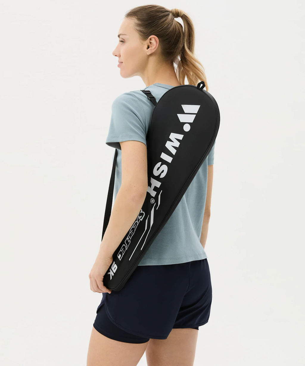 Набор для бадминтона Wish Steeltec 9 (2 ракетки), белый/красный  фото 10