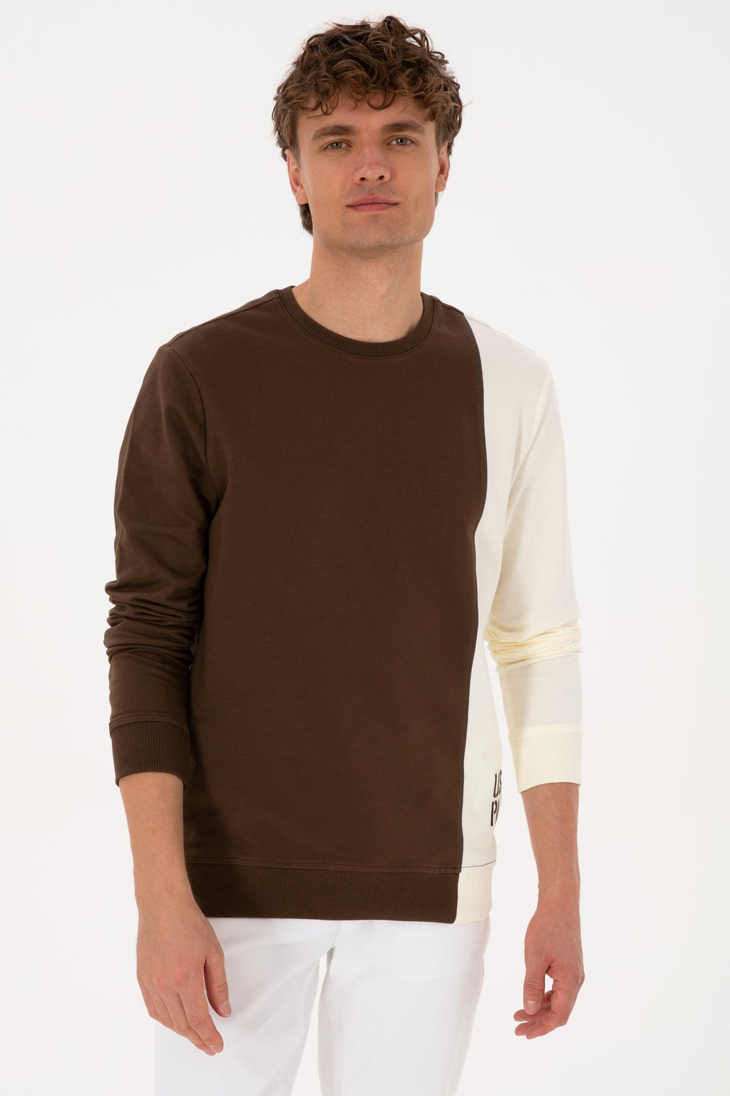 Erkek Kahverengi Sweatshirt
