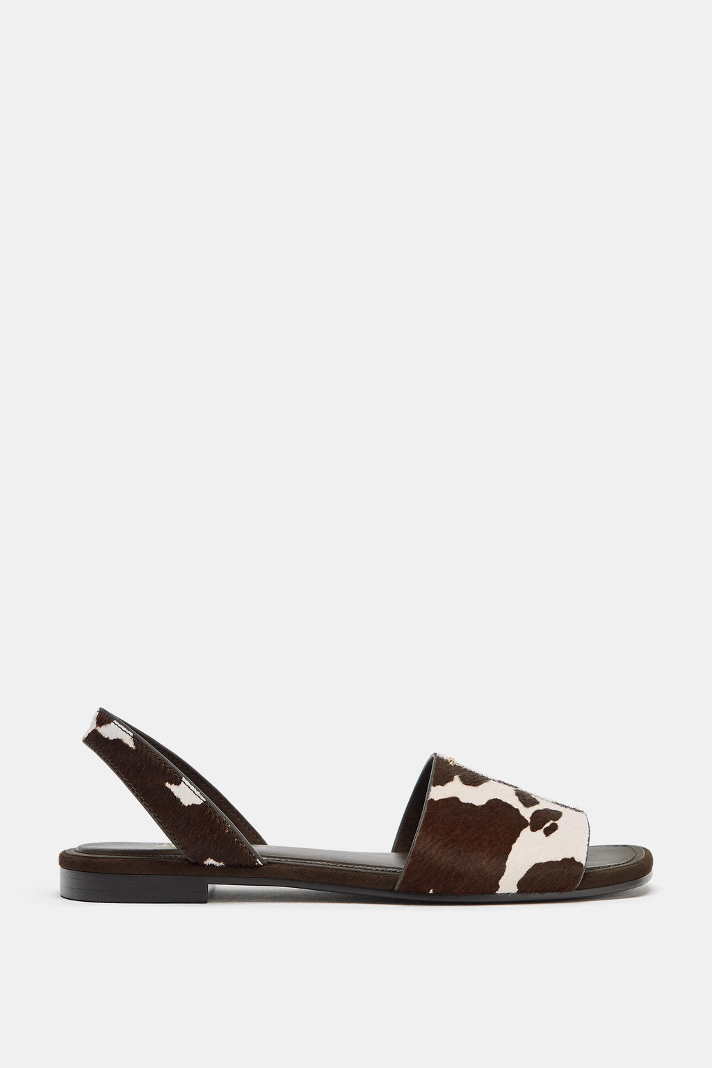 SANDALIA PLANA PIEL CON PELO / Multicolor - Zara фото 3