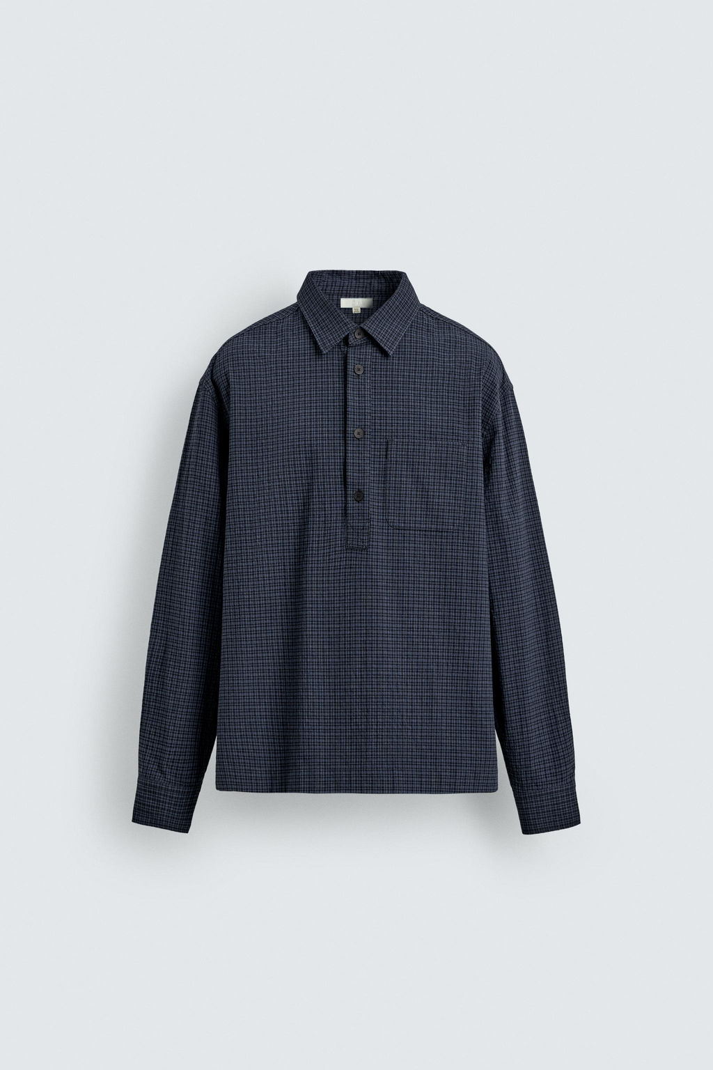 CAMISA POLO REGULAR FIT CUADROS / Azul - Zara фото 7